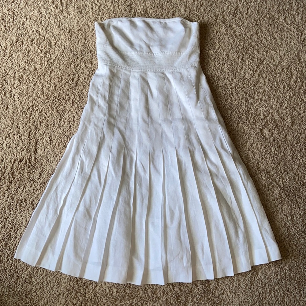 White Linen Dress